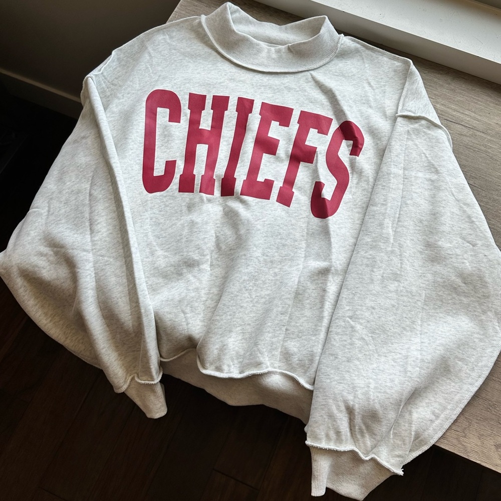 Reversible Kansas City Chiefs Mock Neck Sweatshirt